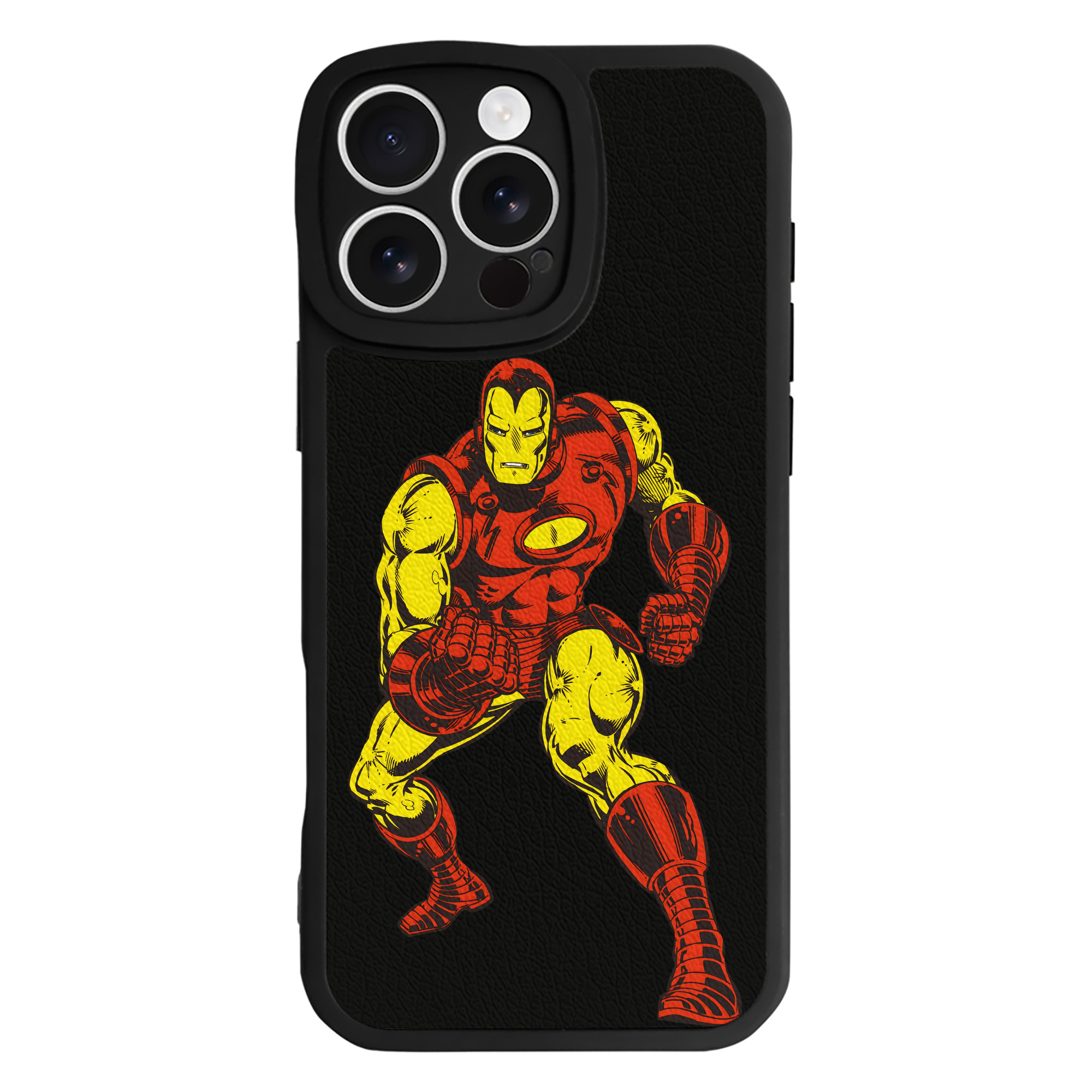 （画像用） アベンジャーズ The Avengers 【iPhone 16シリーズ対応】シリコンスマホケース（レザー調） 材質：シリコン